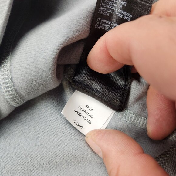 Mens North Face Tech Fleece size XL Gray Hershey 1/4 Zip Long Sleeve Pullover - Picture 10 of 11